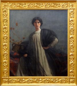 "Portrait" ou "La femme aux chardons", Alfred Agache, 1905…