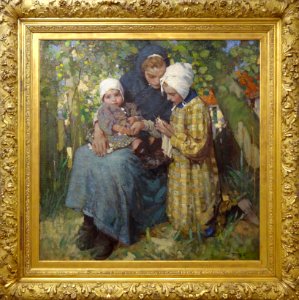 "La leçon de tricot", William Lee Hankey. Musée de la Pisc…