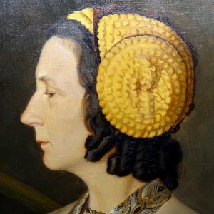 "Le choix des broderies" (détail), Louis Stritt, vers 1930…