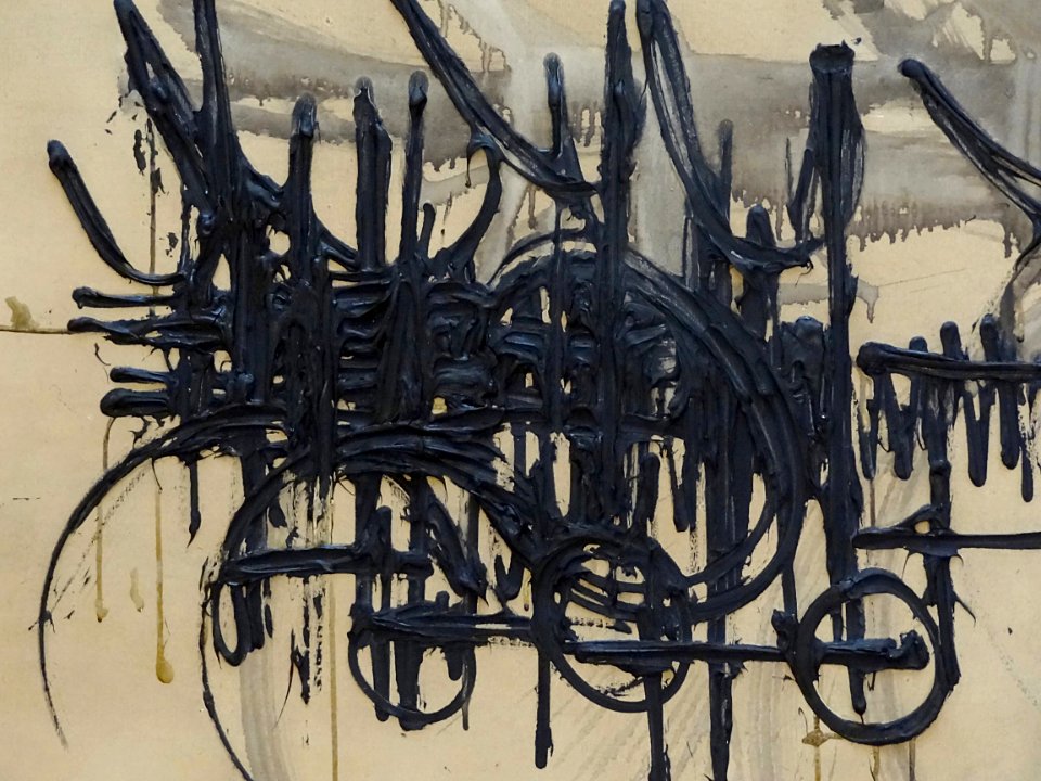 “Théorème de Gödel” (détail), Georges Mathieu. Palais des …