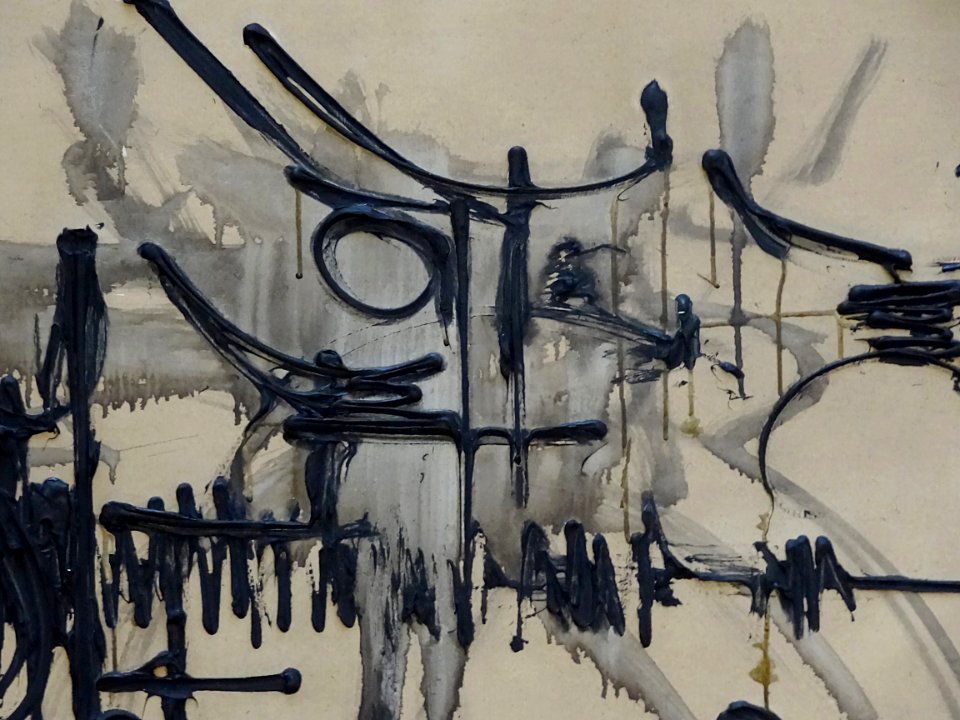 “Théorème de Gödel” (détail), Georges Mathieu. Palais des …