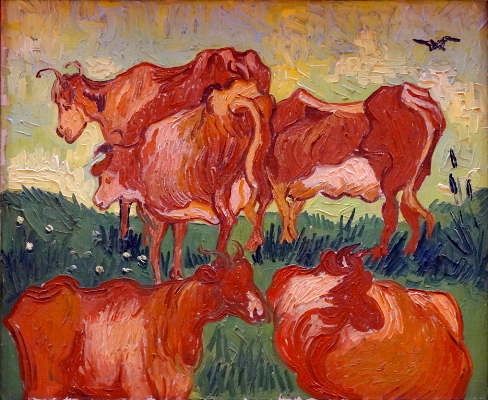 “Les vaches”, Vincent van Gogh. Palais des beaux-arts de L…