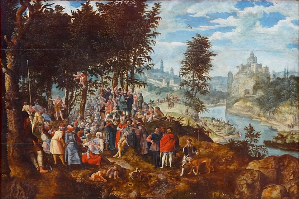 “La Prédication de saint Jean-Baptiste”, Maître de la Préd…