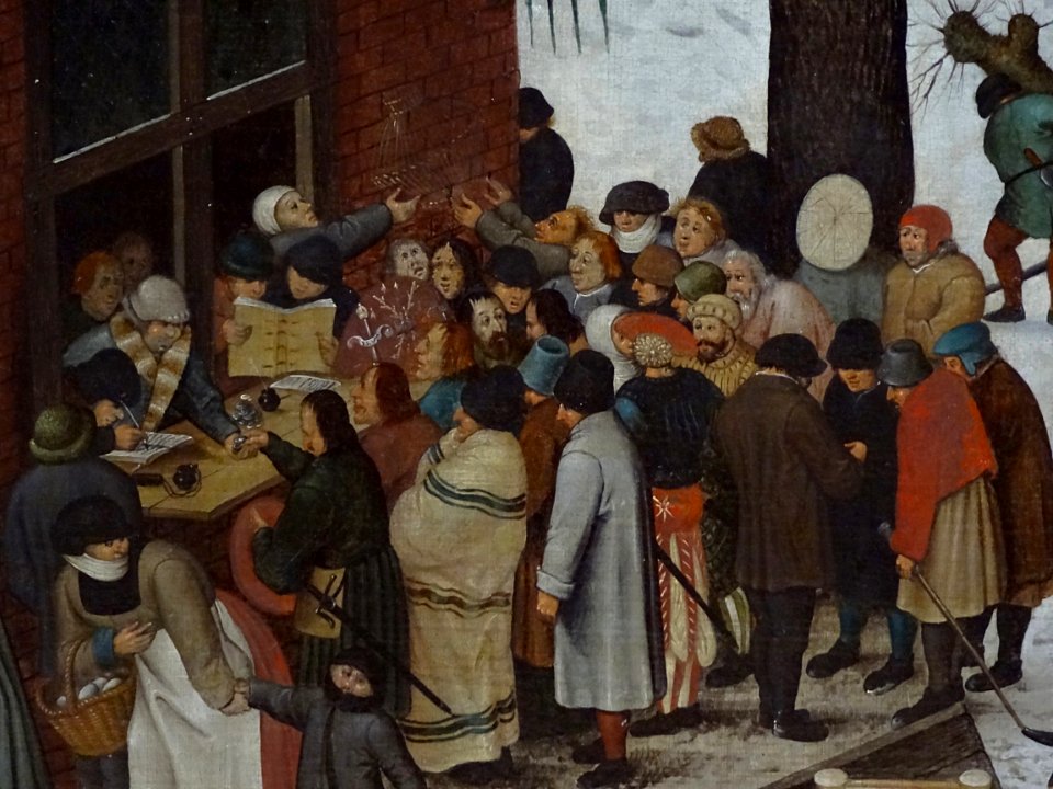 “Le Dénombrement de Bethléem” (détail), Pieter Brueghel le…