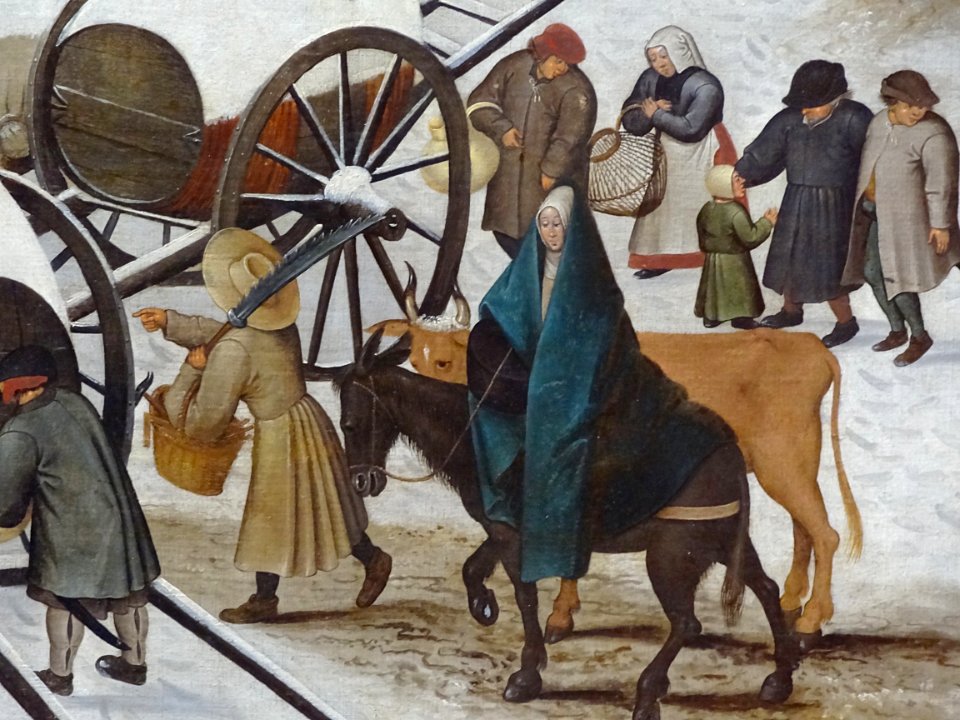 “Le Dénombrement de Bethléem” (détail), Pieter Brueghel le…