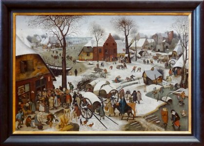“Le Dénombrement de Bethléem”, Pieter Brueghel le Jeune. P…