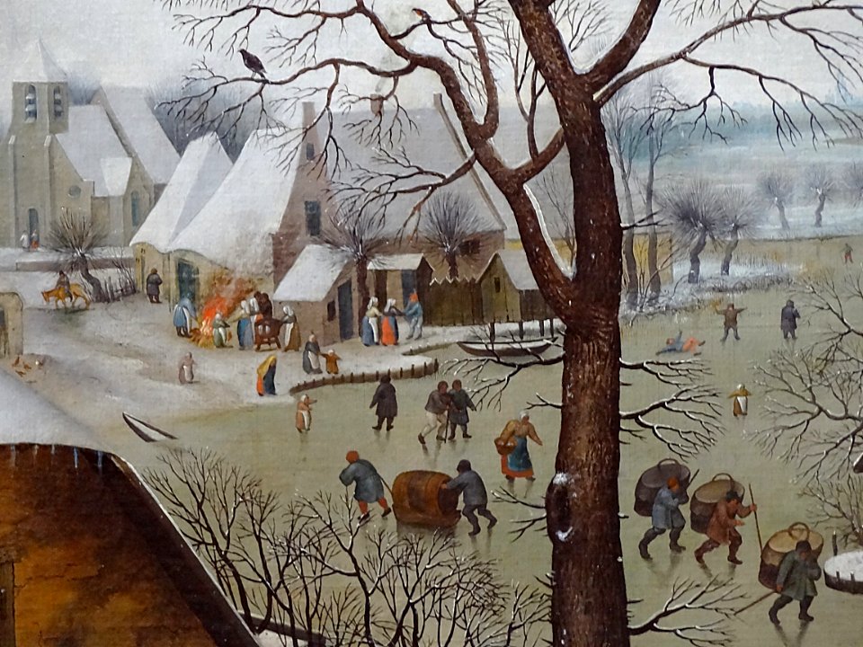 “Le Dénombrement de Bethléem” (détail), Pieter Brueghel le…