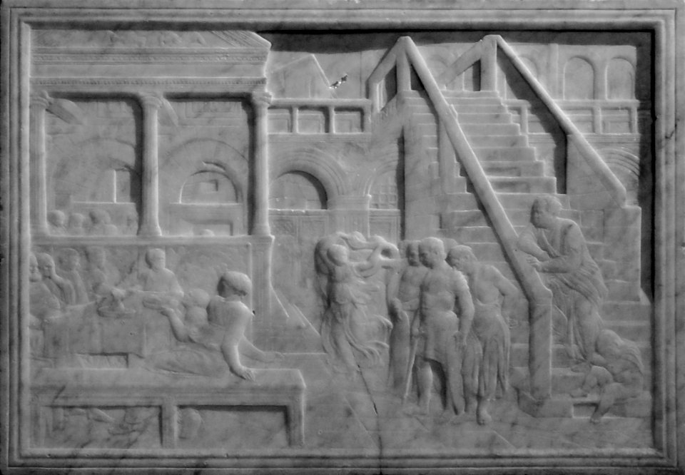 “Le Festin d'Hérode”, Donatello, vers 1435. Palais des bea…