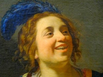 “Femme accordant un luth” (détail), Gerrit van Honthorst, …