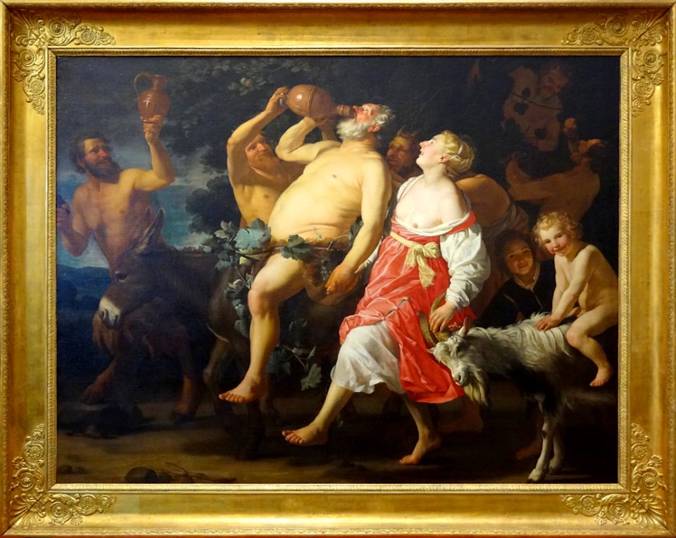 “Le Triomphe de Silène”, Gerrit van Honthorst, vers 1623-1…