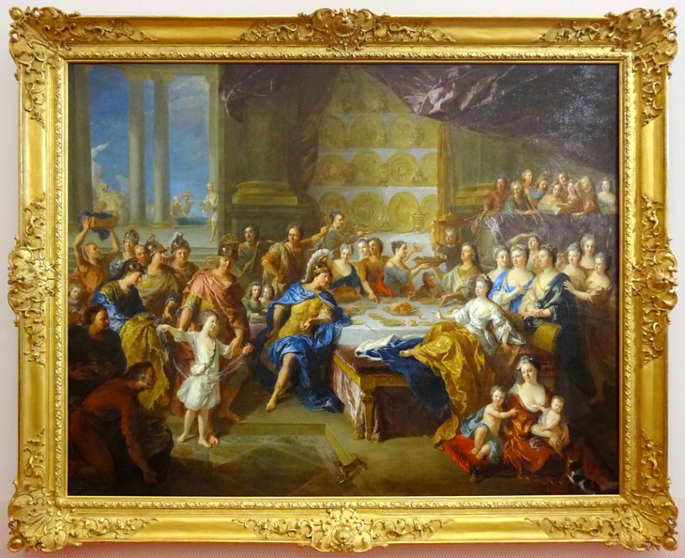 “Le Festin de Didon et Enée”, François de Troy, 1704. Scea…