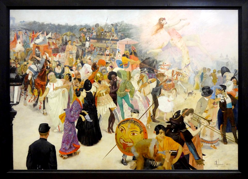 “Le bal des Quat’zarts descendant les Champs-Elysées”, Geo…