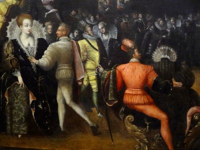 “Scène de bal”, dit “Bal à la Cour” (détail). France, fin …