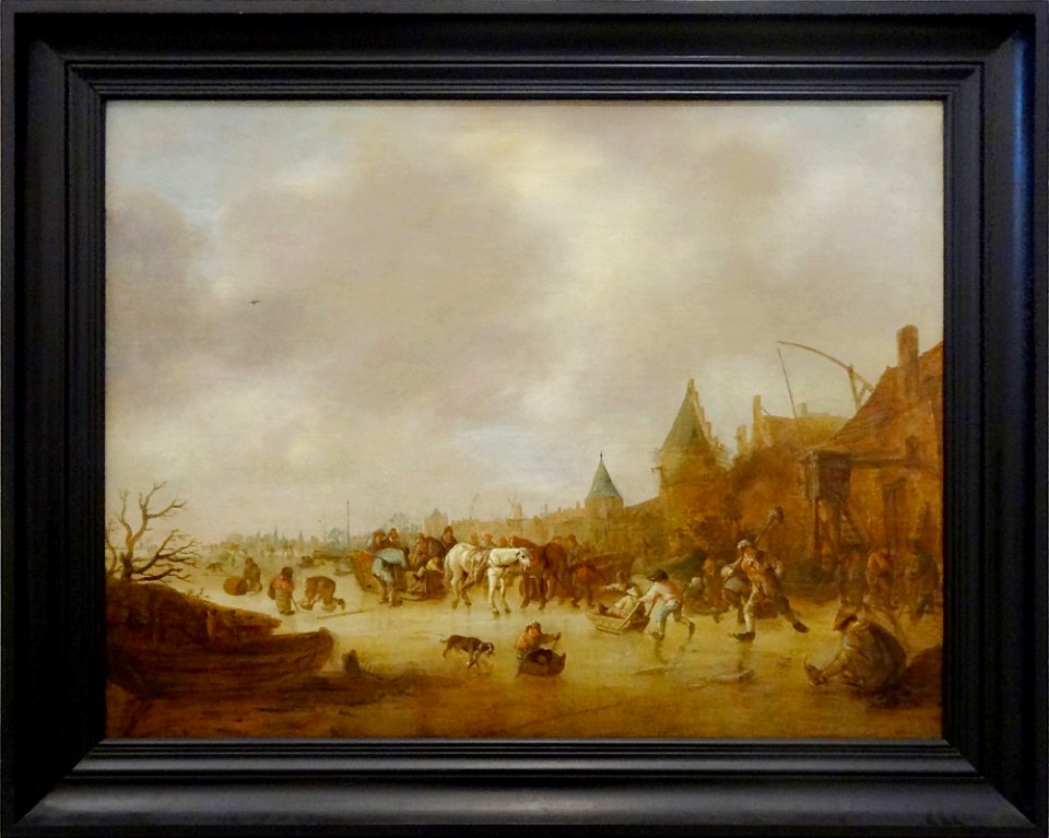 "Les patineurs", Isaac van Ostade, 1641. Collections du pa…