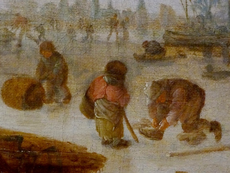 "Les patineurs" (détail), Isaac van Ostade, 1641. Collecti…