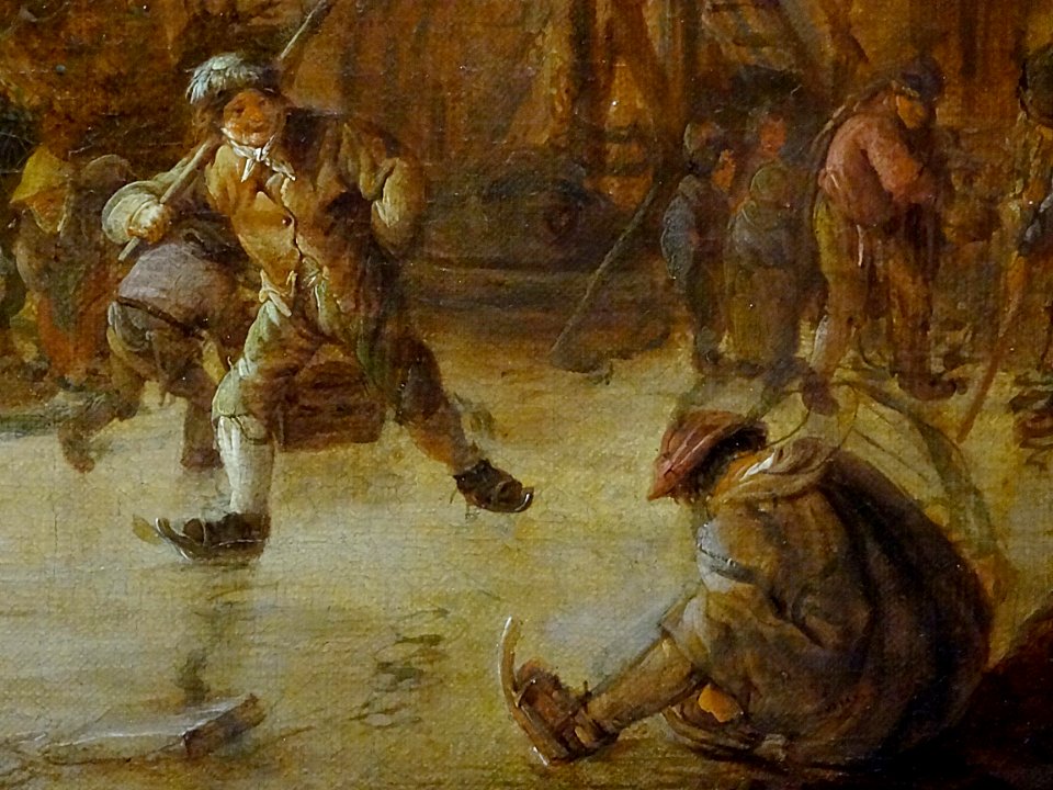 "Les patineurs" (détail), Isaac van Ostade, 1641. Collecti…