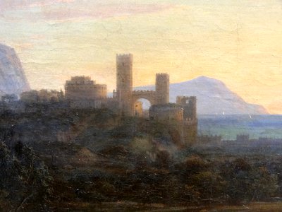 "Paysage avec Paris et Oenone", dit "Le gué" (détail). Cla…