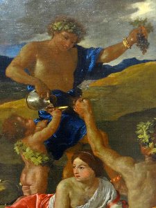 "Fête en l'honneur de Bacchus, dieu romain du vin", dit "L…