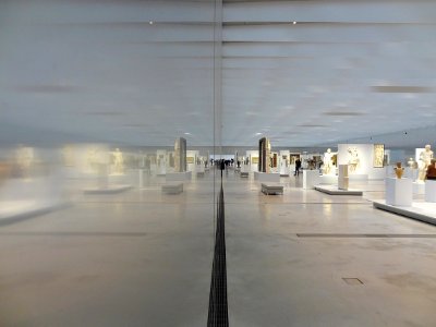 Louvre Lens, Galerie du temps, point de vue.