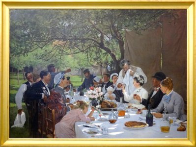 "Un repas de noces à Yport", Albert Fourié, 1886. Collecti…