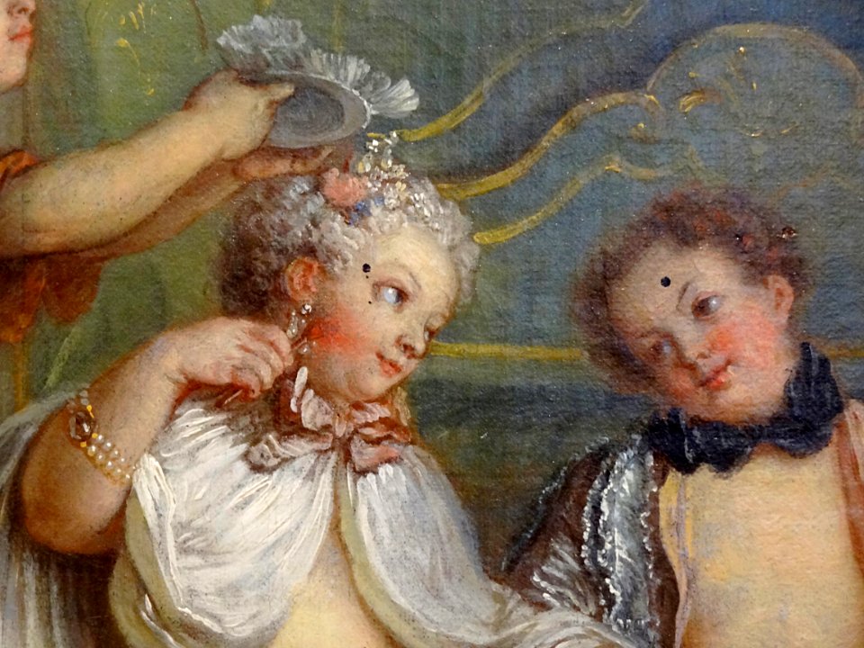 "Jeux d'enfants à la toilette" (détail), Charles-Antoine C…