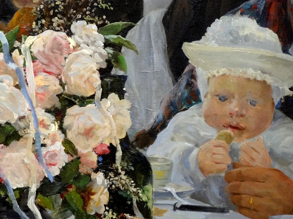 "Un repas de noces à Yport" (détail), Albert Fourié, 1886.…