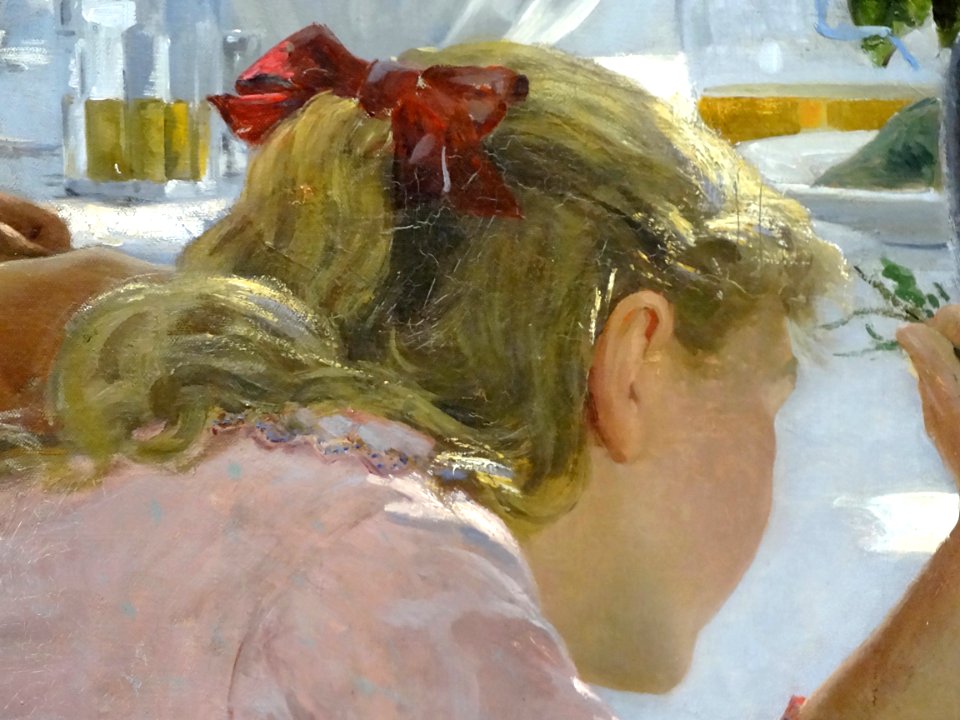 "Un repas de noces à Yport" (détail), Albert Fourié, 1886.…