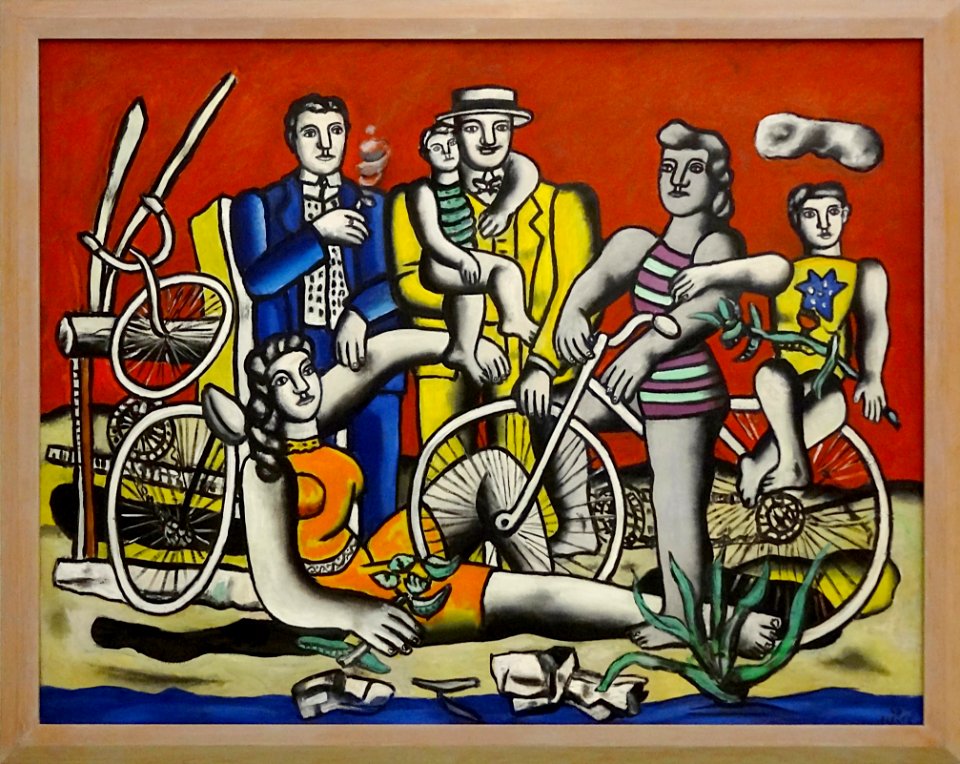 "Les loisirs sur fond rouge", Fernand Léger, 1949. Biot, m…