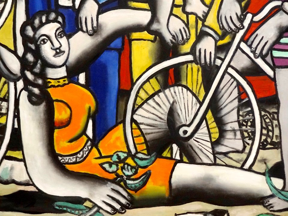 "Les loisirs sur fond rouge" (détail), Fernand Léger, 1949…