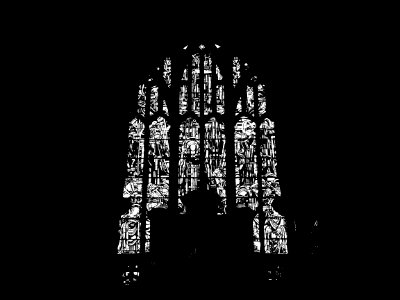 La verrière de la façade de l'église Saint Jean-Baptiste d…
