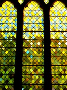 Une verrière de l'église Saint Jean-Baptiste d'Arras.