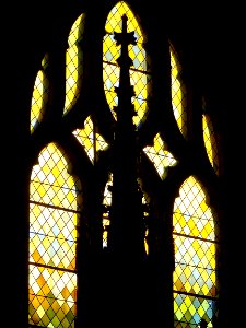 Une verrière de l'église Saint Jean-Baptiste d'Arras.