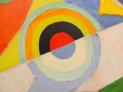 "Rythme, joie de vivre" (détail), Robert Delaunay, 1908. C…