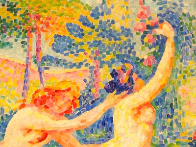 "La fuite des nymphes" (détail), Henri-Edmond Cross, vers …
