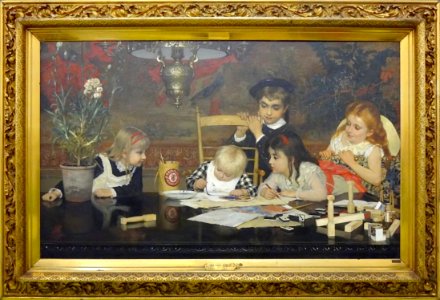 "Le maître peintre", Jan Verhas, 1878.