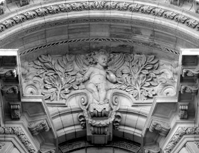 Détail du pavillon gauche du palais des beaux-arts de Lill…