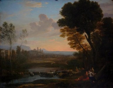"Paysage avec Paris et Oenone", dit "Le gué", Claude Gellé…