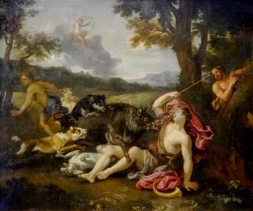 "La mort d'Adonis", France, 2ème moitié du 17ème siècle.