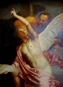 "Icare et Dédale", Pieter Thys, vers 1650.