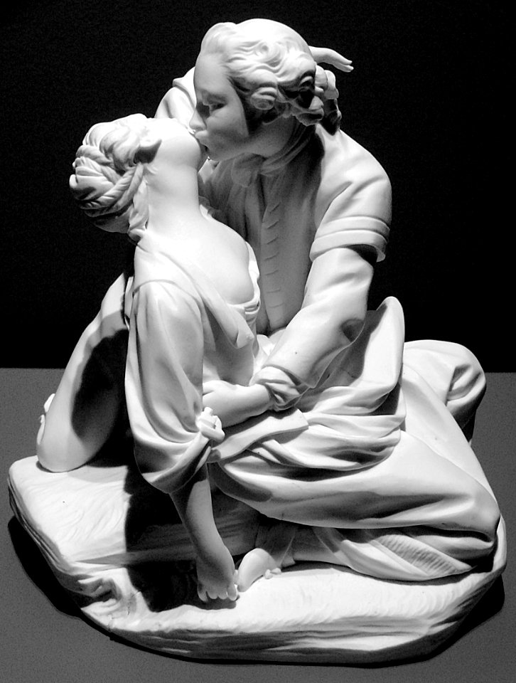 "Le baiser donné", biscuit, manufacture de porcelaine de S…