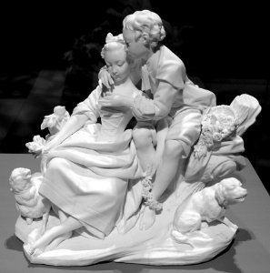 "L'agréable leçon", manufacture de porcelaine de Vincennes…