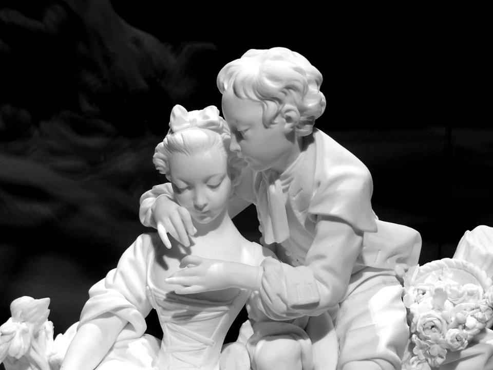 "L'agréable leçon" (détail), manufacture de porcelaine de …