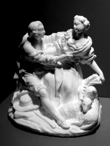 "Le berger galant", manufacture de porcelaine, avant 1752.…