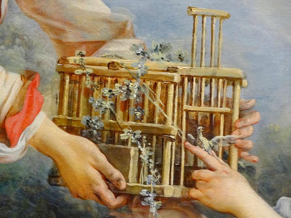 "Le pasteur complaisant" (détail), François Boucher. Expos…