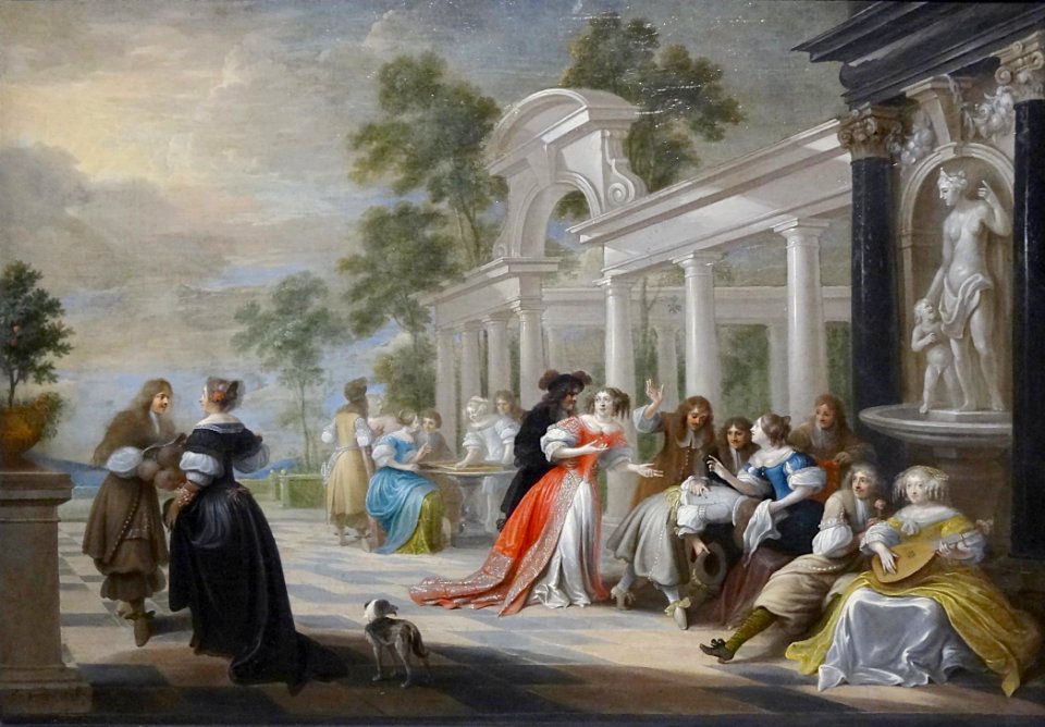 "Le jeu de la main chaude", Hieronymus Janssens, vers 1665…
