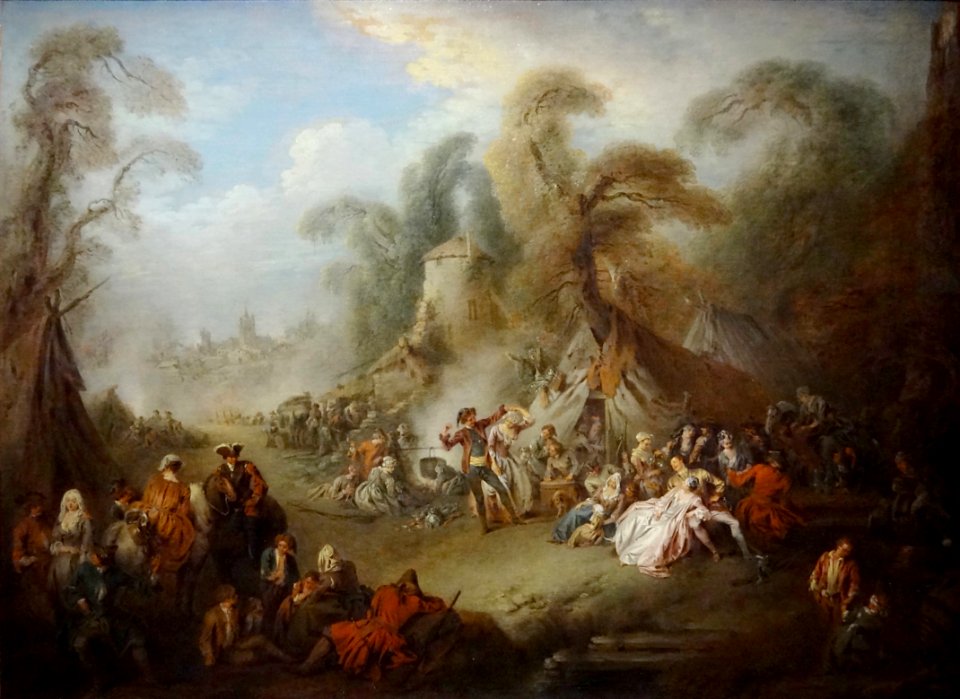 "Réjouissances de soldats", Jean-Baptiste Pater, 1728. Exp…