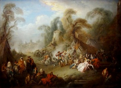 "Réjouissances de soldats", Jean-Baptiste Pater, 1728. Exp…
