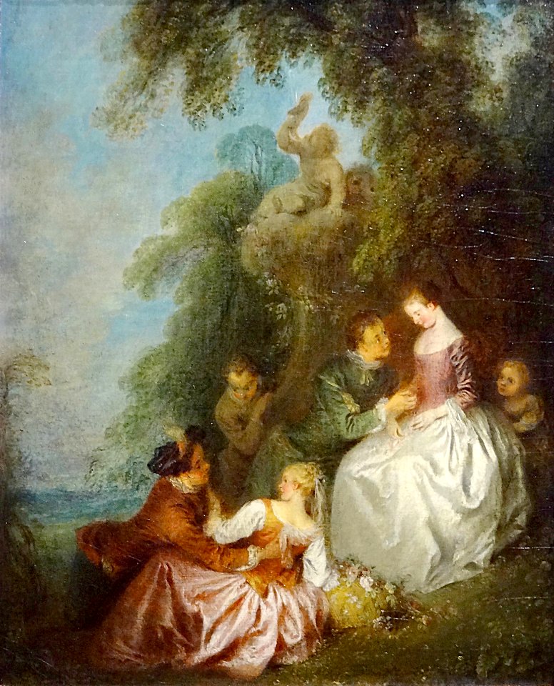 "Conversation dans un parc" ou "La pomme d'amour", Jean-Ba…