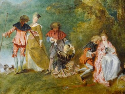"Pèlerinage à l'île de Cythère", Antoine Watteau, 1717. Ex…