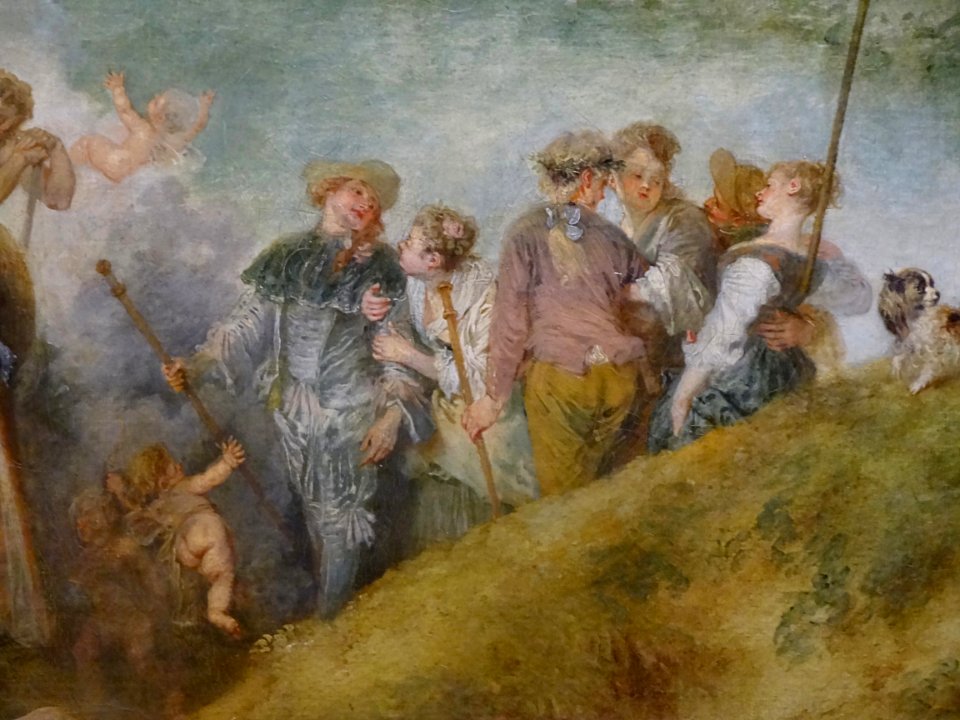"Pèlerinage à l'île de Cythère", Antoine Watteau, 1717. Ex…